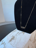 14K Gold Hebrew Nameplate Necklace