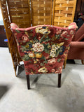 Floral Wingback Chair