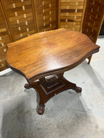 Antique Accent Table on Casters