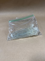 Lot Of 23 Clear Glass Seashell Stirrers