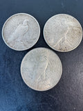 3-Piece Peace Silver Dollars