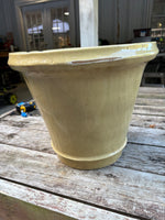 C-Yellow Glazed Terracotta Planter Saucer