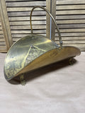 Footed Brass Log Holder