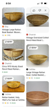 Coiled Pencil Reed/Bamboo Round Basket