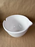 White Ceramic Crate & Barrel Mixing Bowl