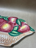 Ceramic Basket Of Apples Trivet