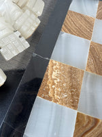 Carved Onyx Heavyweight Aztec Chess Set AS IS (READ DESCRIPTION CAREFULLY)