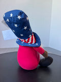 Uncle Sam Patriotic Plush Gnome Decor