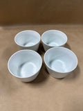 Set Of 4 White Crate And Barrel Snack Bowls // 5 Sets Available // PRICED INDIVIDUALLY