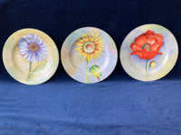 Set of 3 Les Fleurs Sakura Salad Plates