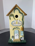 Heavenly Scent Flower Shop Hand Made Birdhouse with Back Door