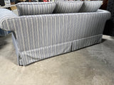 Blue/Tan Stripe Sofa***HEAVY ITEM***READ DETAILS ON PICK UP POLICY***