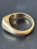 14K & Round Brilliant Cut Diamond Men’s Ring - SIZE 10