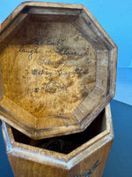 Betsy Krieg Salm Double Signed Hand Painted Octagonal Lidded Box