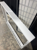White Wooden Mountable TV Frame with Hardware