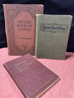 Trio of Antique Christian Hymnals