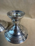Preisner Weighted Sterling Candle Holders - Pair