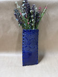Studio Pottery Wall Pocket With Faux Floral Arrangement
