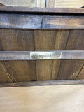 Harry And David Wooden Basket With Faux Leather Handles