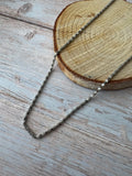 16” Silver Tone Chain Necklace (B)