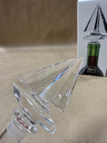 Mikasa Regatta Lead Crystal Boat Shaped Wine Bottle Stopper With Box // 2 Available // *** PRICED INDIVIDUALLY ****