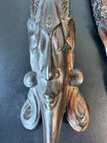 Pair of Indonesian Ornate Wooden Hand Carved Ramayana Gods