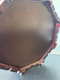 Asian Inspired Octagonal Divided Wooden Keepsake Box