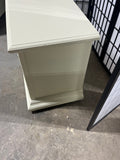 Cream Painted Nightstand with Two Drawers by Stanley