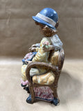 Valencia Spain Porcelain Boy & Girl on Bench