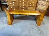 Hand Crafted Tree Trunk Bench ***HEAVY ITEM***READ DETAILS ON PICK UP POLICY***
