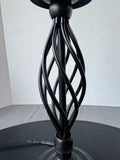 Black Metal Twist Table Lamp (WORKS)