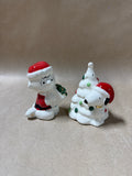 Lenox Peanuts Charlie Brown Snoopy Christmas Tree Salt & Pepper Shakers Set With Box