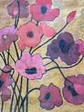 Large Print of Poppies On Gold by Beverly Jean; Signed