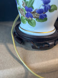 Chinoiserie-Style Porcelain Ginger Jar Table Lamp WORKS *Read Description*
