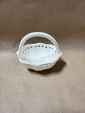 Hartley Greens Leeds Pottery Creamware Mini Pierced Handled Basket (B)