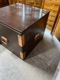 Square Trunk with Copper Tone Accents