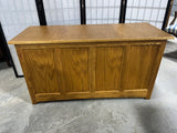 Oak Tone Trunk with Metal Side Handles