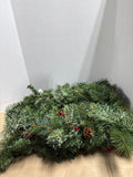 Pre-Lit Christmas 6ft Garland // Appears Unused NOT TESTED - Set Of 2 (C)