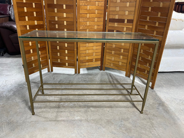 Glass/Metal Console Table