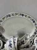 70-Piece Royal Doulton England Burgundy China Set