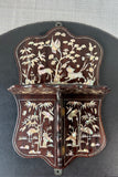 Mother of Pearl Inlay Vintage Asian Folding Wall Shelf