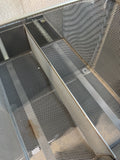 Pair of IKEA Style Metal Mesh Stacking Storage Drawers with Removable Dividers