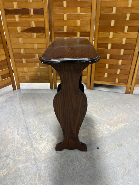 Narrow Side Table with Magazine/Book Storage