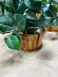 Faux Greenery in Copper Tone Basket