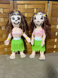 Pair of Hula Girl Pinatas