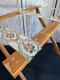 Wooden Vintage Floral Folding Luggage Rack