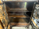 Antique Glass Front Cabinet with Drawer***HEAVY ITEM***READ DETAILS ON PICK UP POLICY***