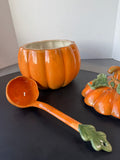 Valerie by Cumberland Design Group Ceramic Lidded Pumpkin Soup Tureen with Ladle