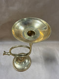 Brass French Horn Candle Stick Holder