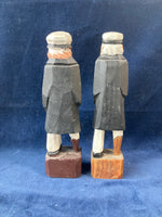 Pair of Wooden Carved Peg Leg Sailors